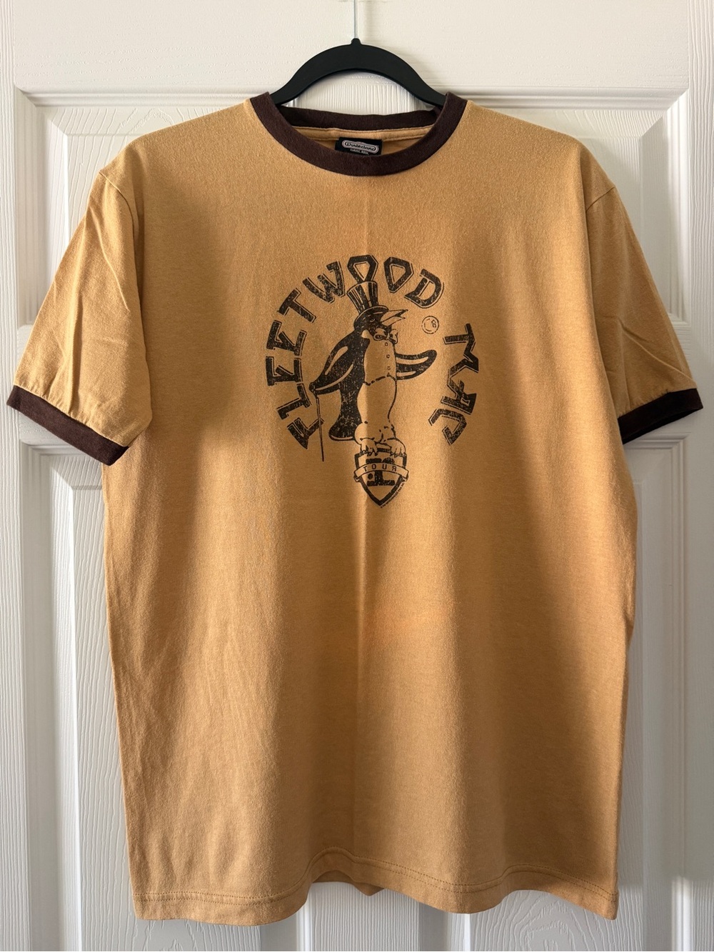 Winterland Camel & Brown Retro Fleetwood Mac Ringer Tee